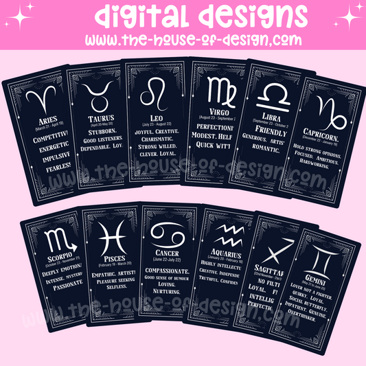 Zodiac Card Pack PNG