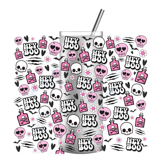 20oz Tumbler Wrap Design - Hey Boo! The House Of Design