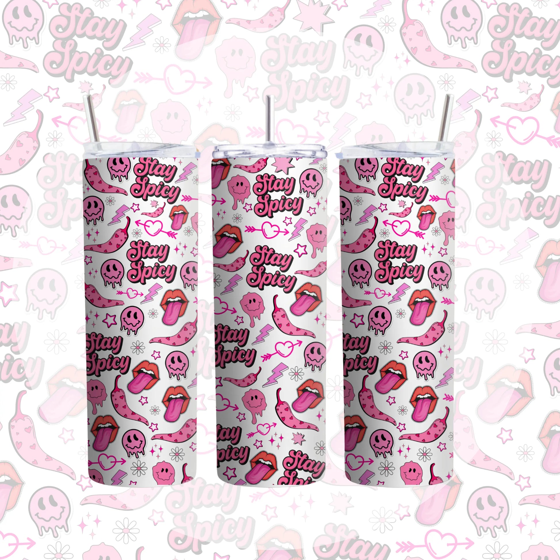 20oz Tumbler Wrap Design - Stay Spicy! The House Of Design