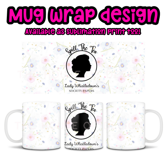 10/11oz Mug Wrap Design  - Bridgerton