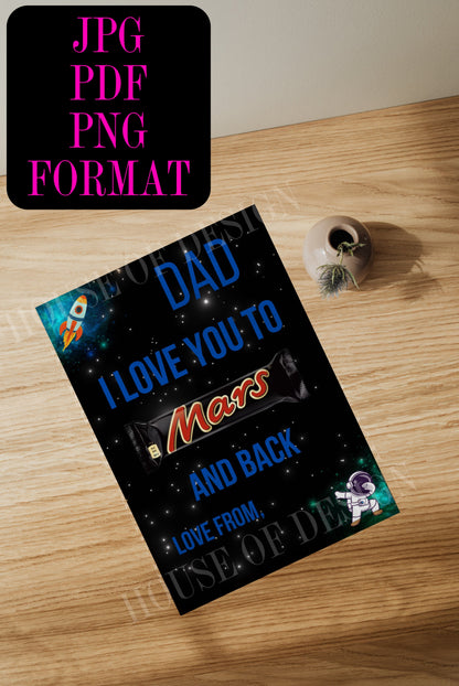 A4 chocolate board download - dad/grandad 