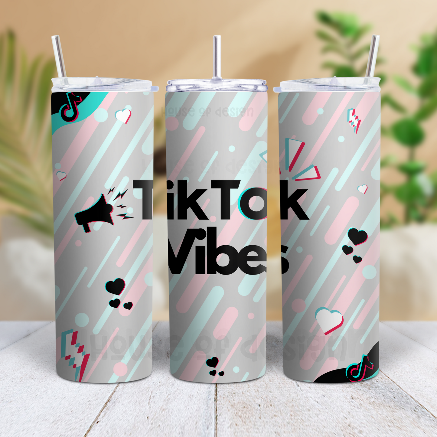 20oz Tumbler Wrap Design - TT Vibes