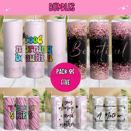 20oz Tumbler Wrap Designs - Tumbler Bundle