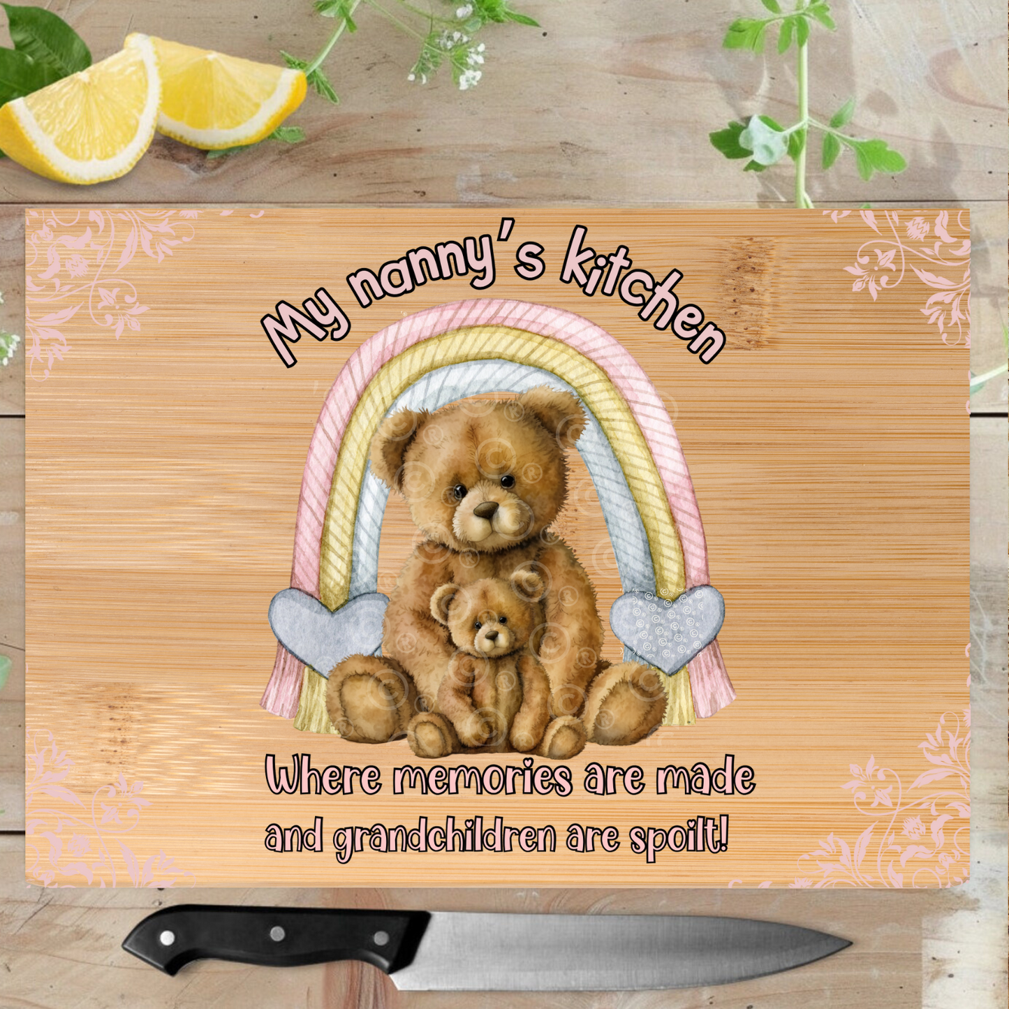 Nanny’s Kitchen Chopping Board Instant Download