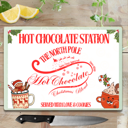 Christmas Hot Chocolate Station Instant Download (Different Background)x2