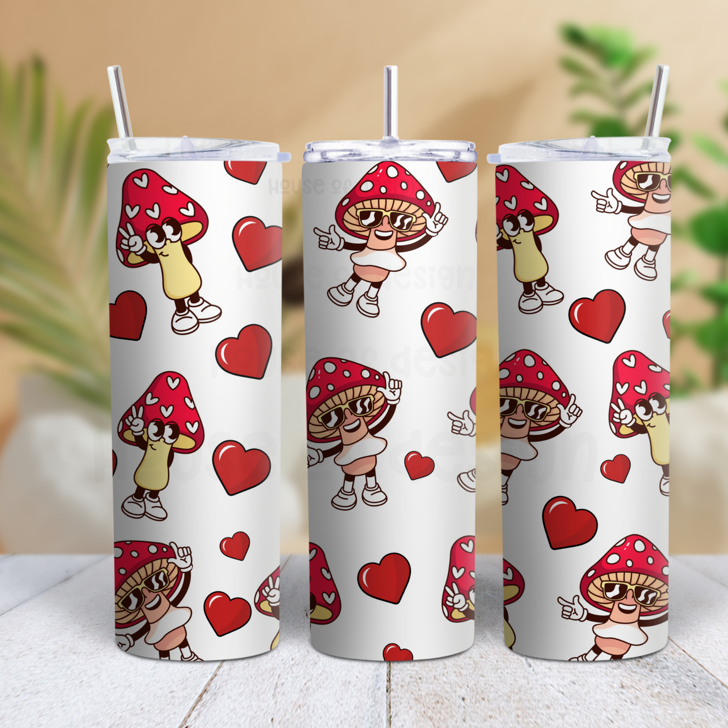 20oz Tumbler Wrap Design - Mushroom