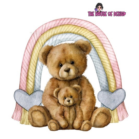 Cute Bear Sublimation Design