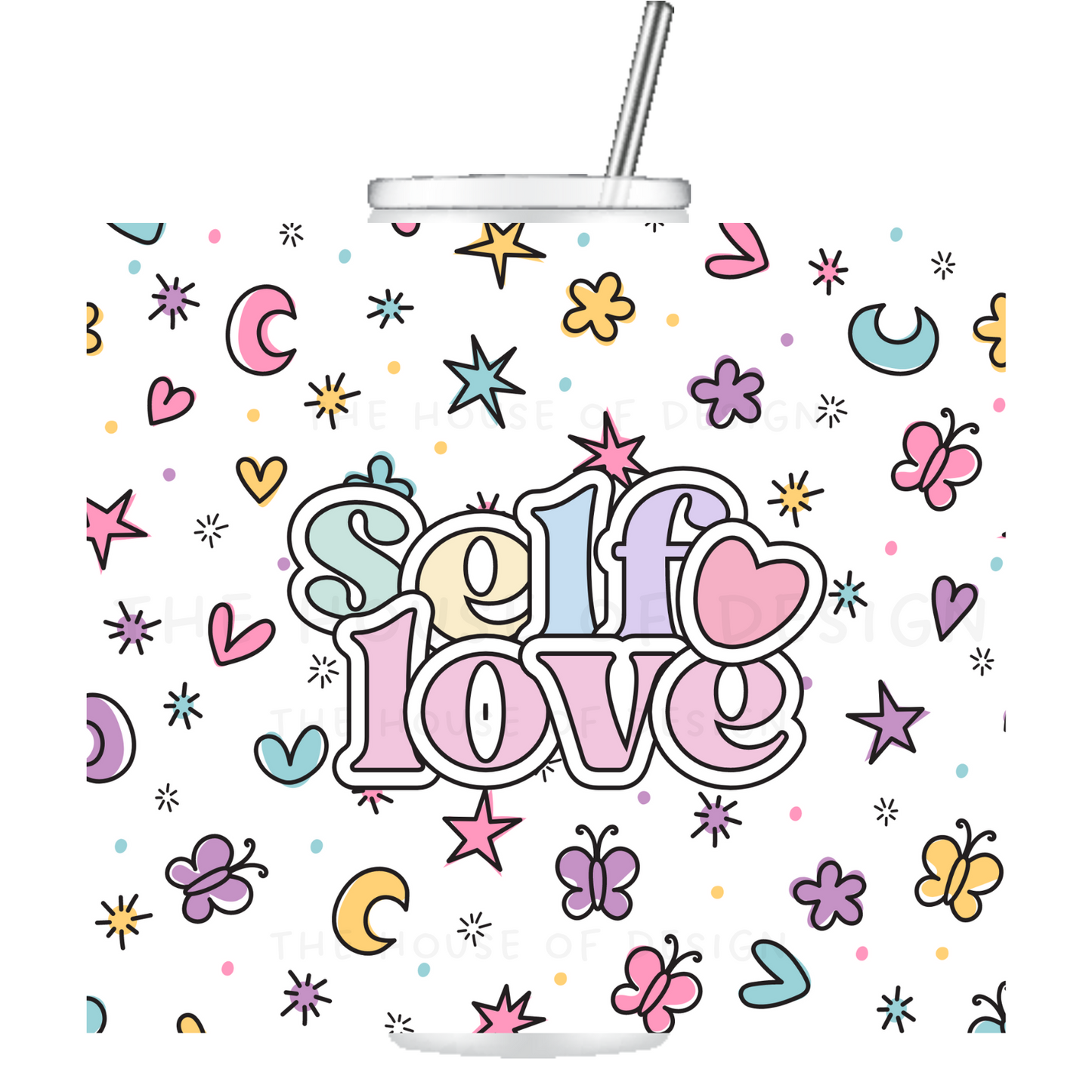 20oz Tumbler Wrap Design - self love