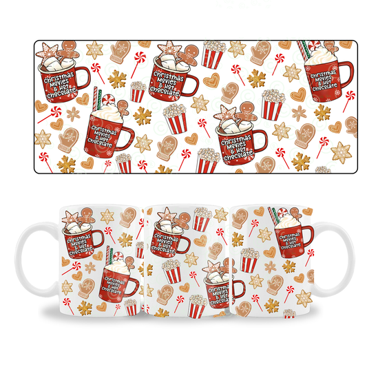 Mug Wrap Design - Christmas Movies