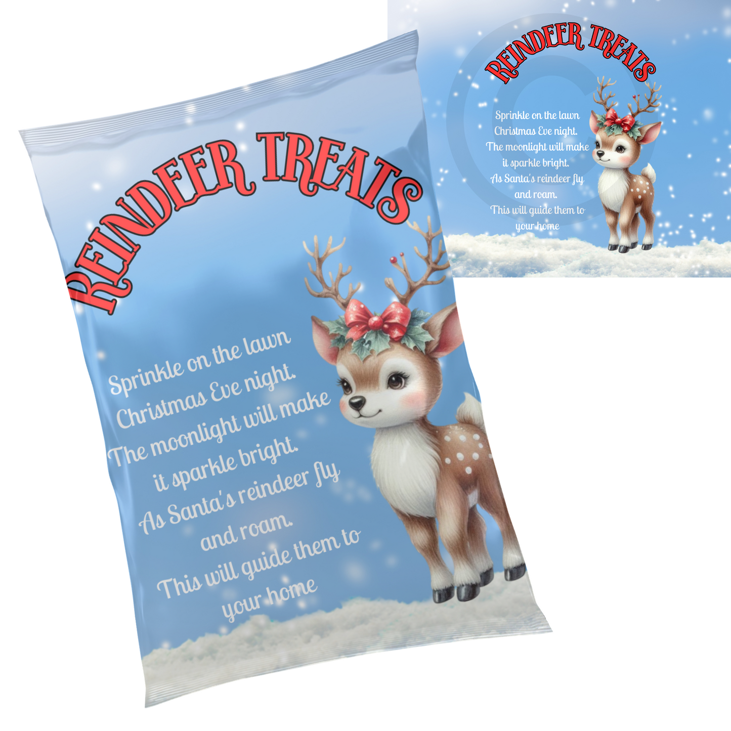 Packet Design - reindeer treats - cute