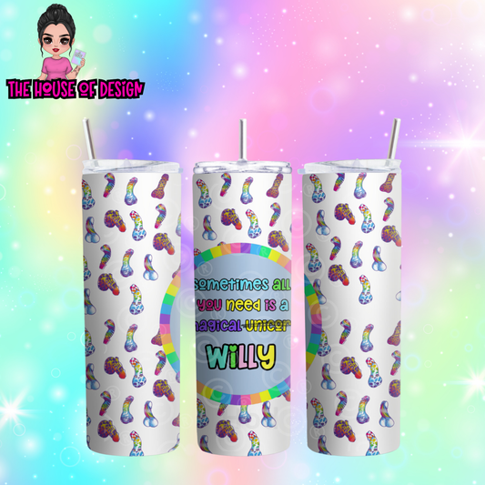 20oz Tumbler Wrap Design - magical unicorn