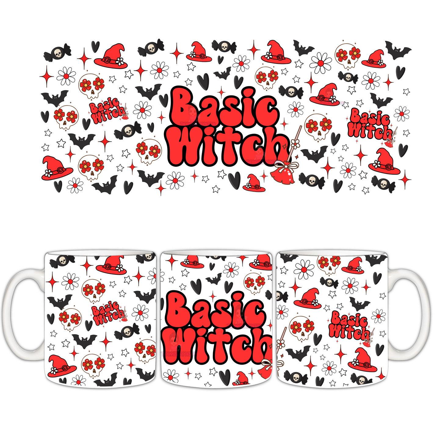 Mug Wrap Design - basic witch