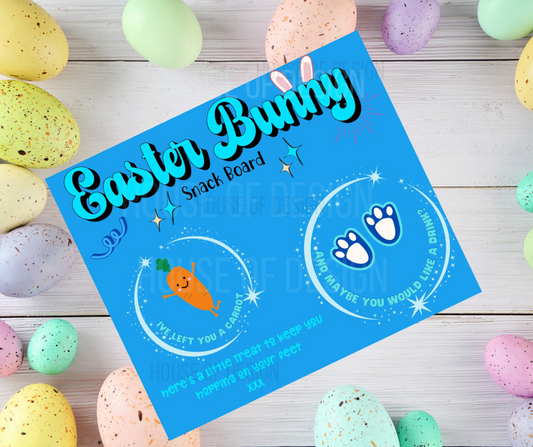 Easter Bunny Snack Board - Blue 