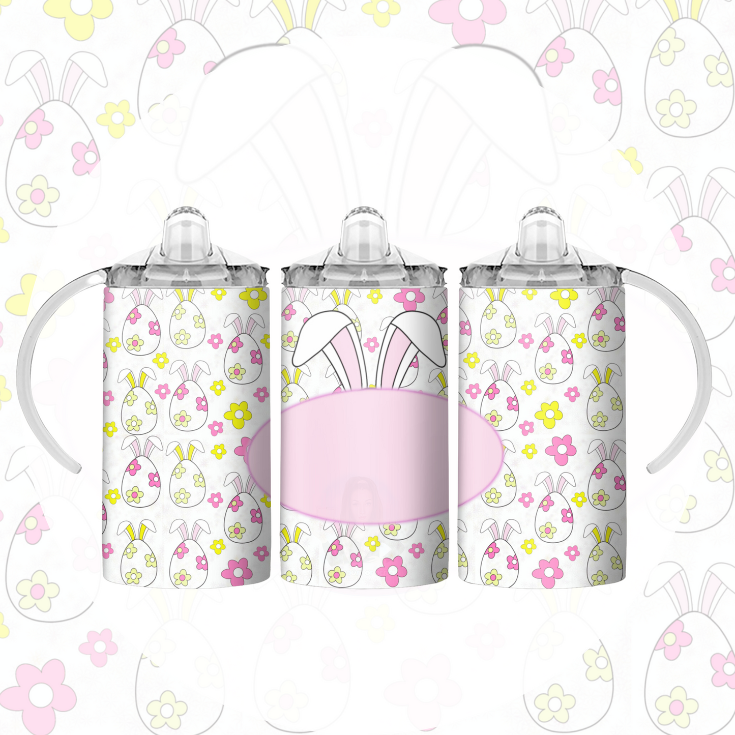 Sippy Cup Sublimation Design - Pink Personalised