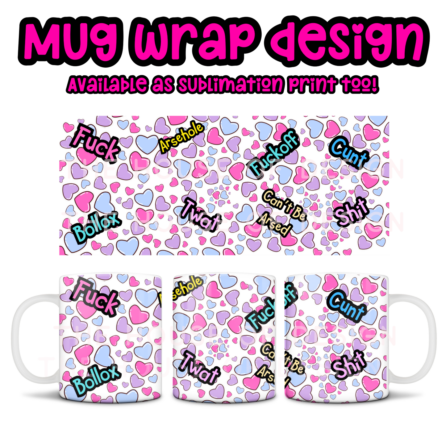 Mug Wrap Design  - SWEAR