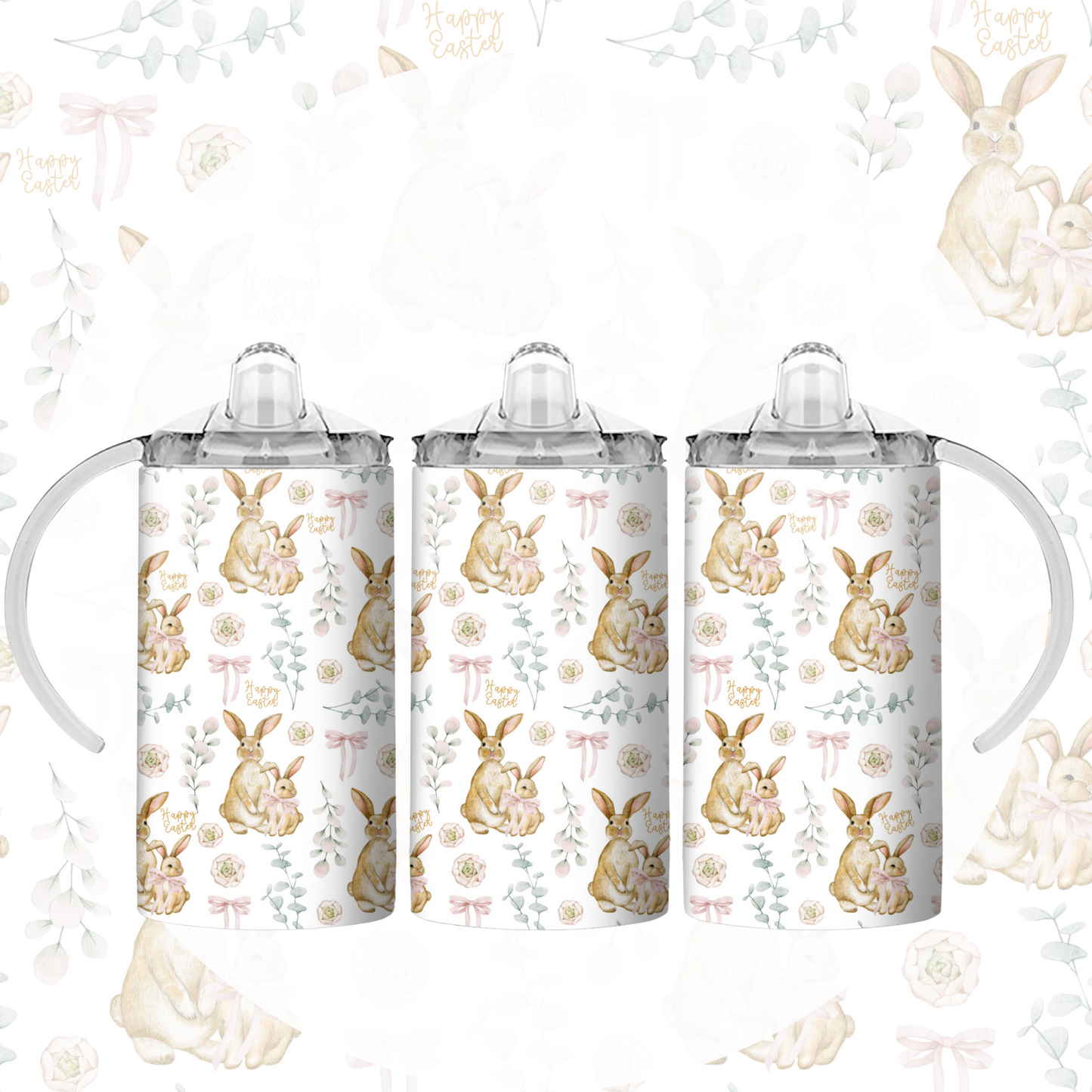 Sippy Cup Sublimation Design - Happy Easter