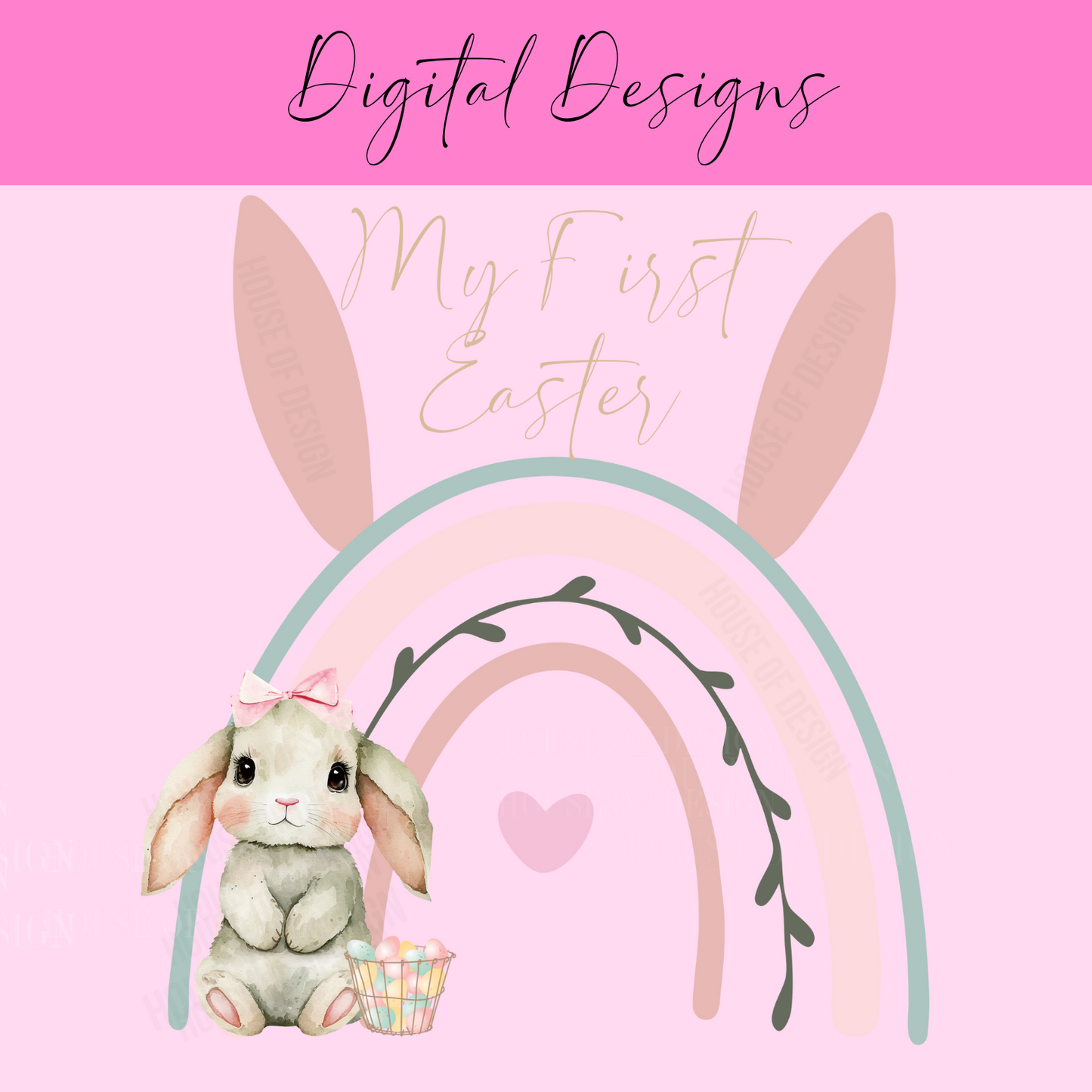 GIRL EASTER DESIGN PNG 