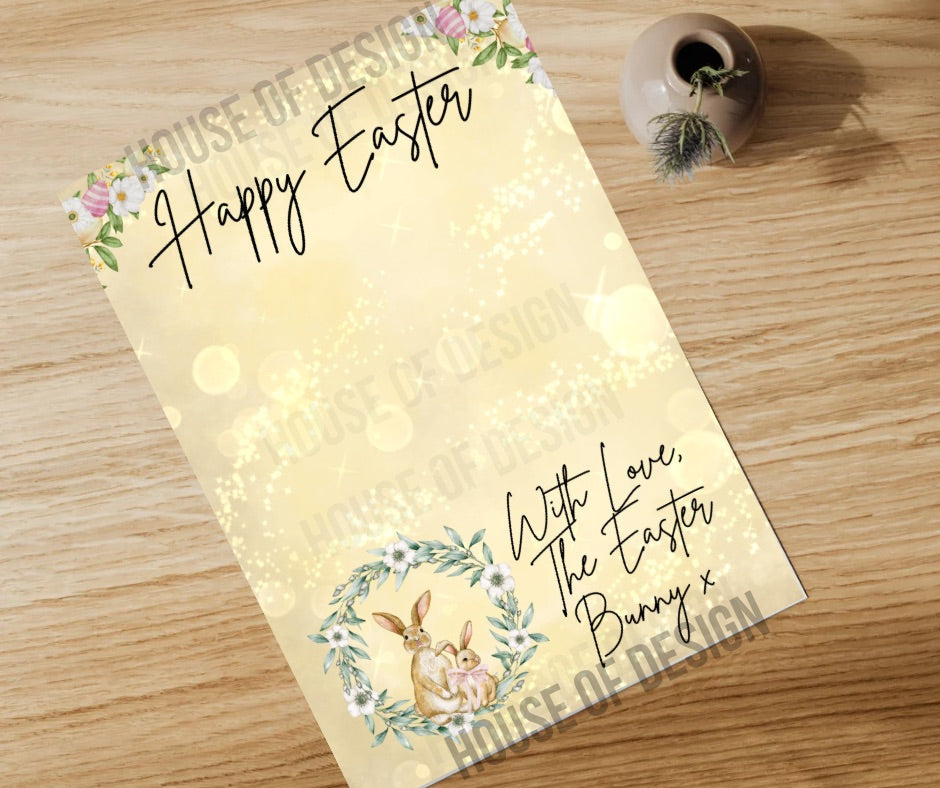 Gold A4 Easter Letter Print 