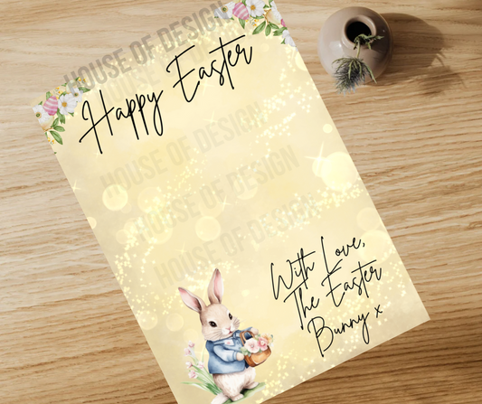 Gold A4 Easter Letter Print 