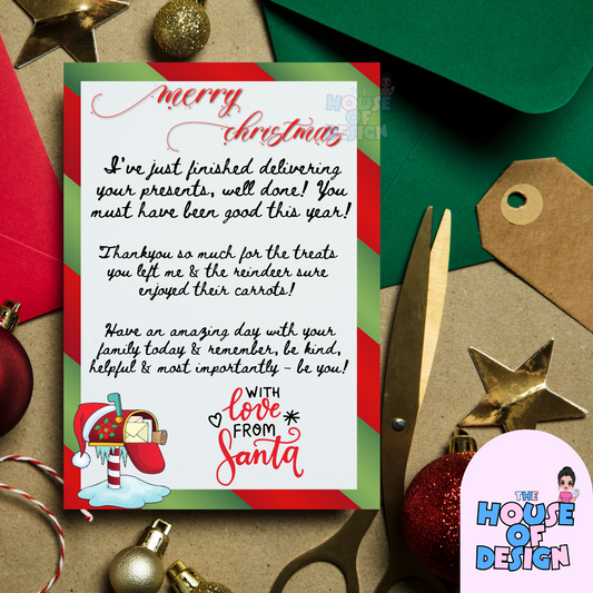 Christmas Santa Letter