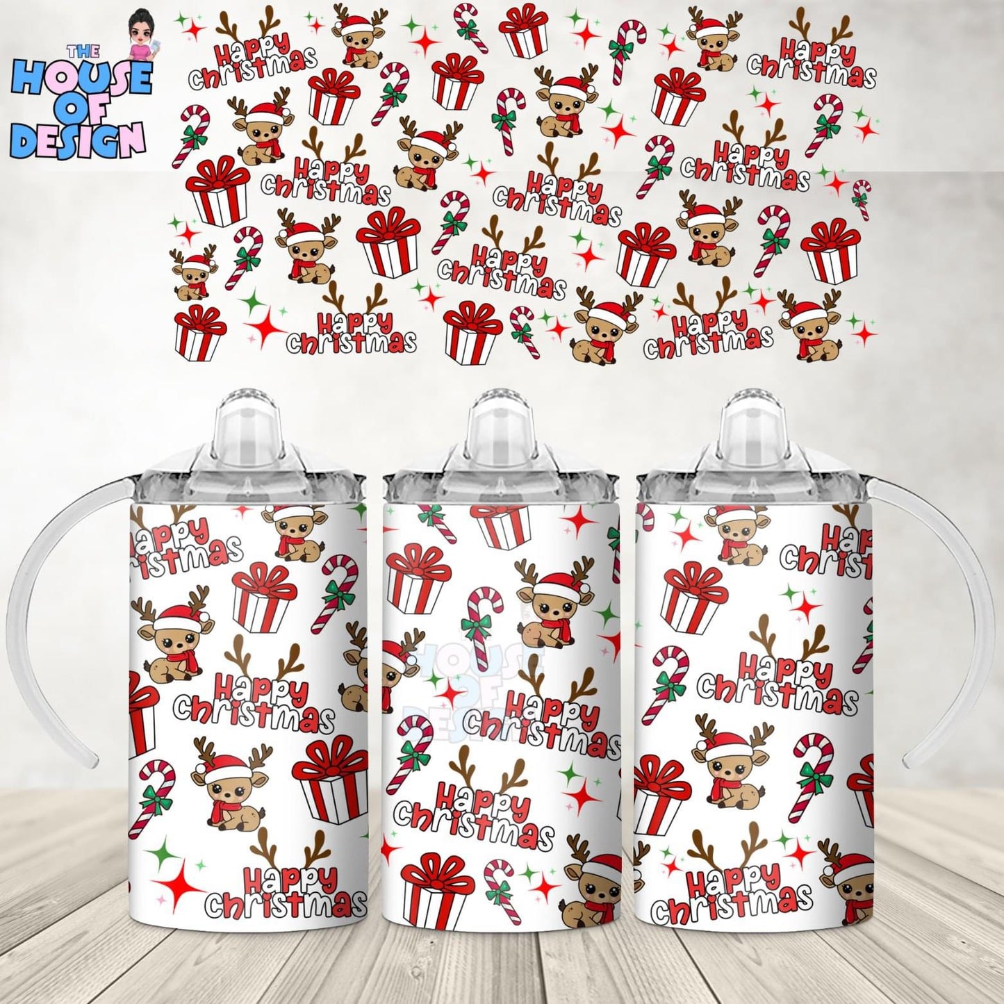 Sippy Cup Design - happy Christmas