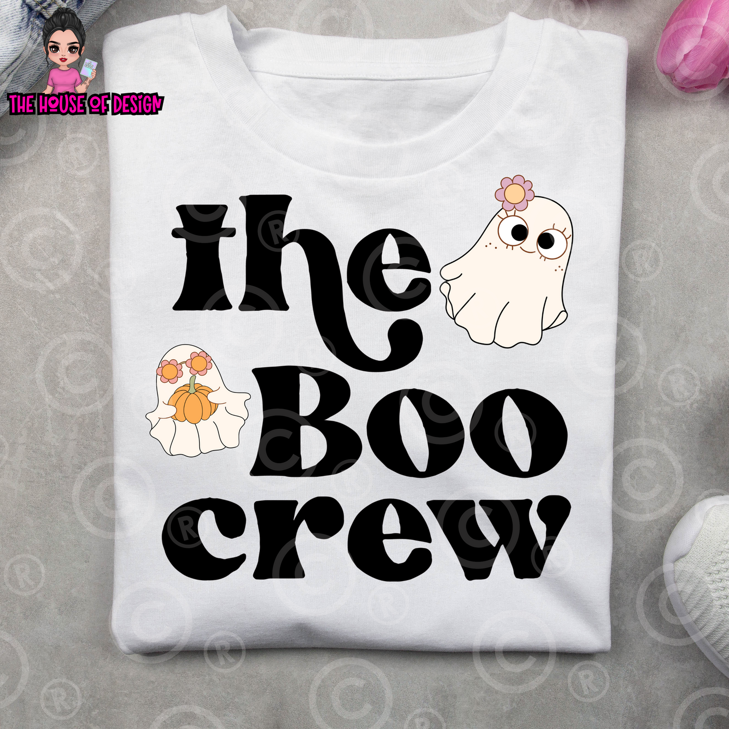 Boo Crew Sublimation Design - Instant Download