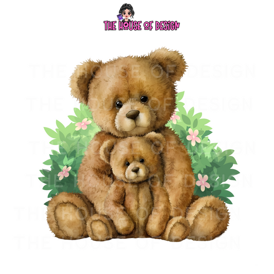 Parent & Baby Bear Sublimation Design