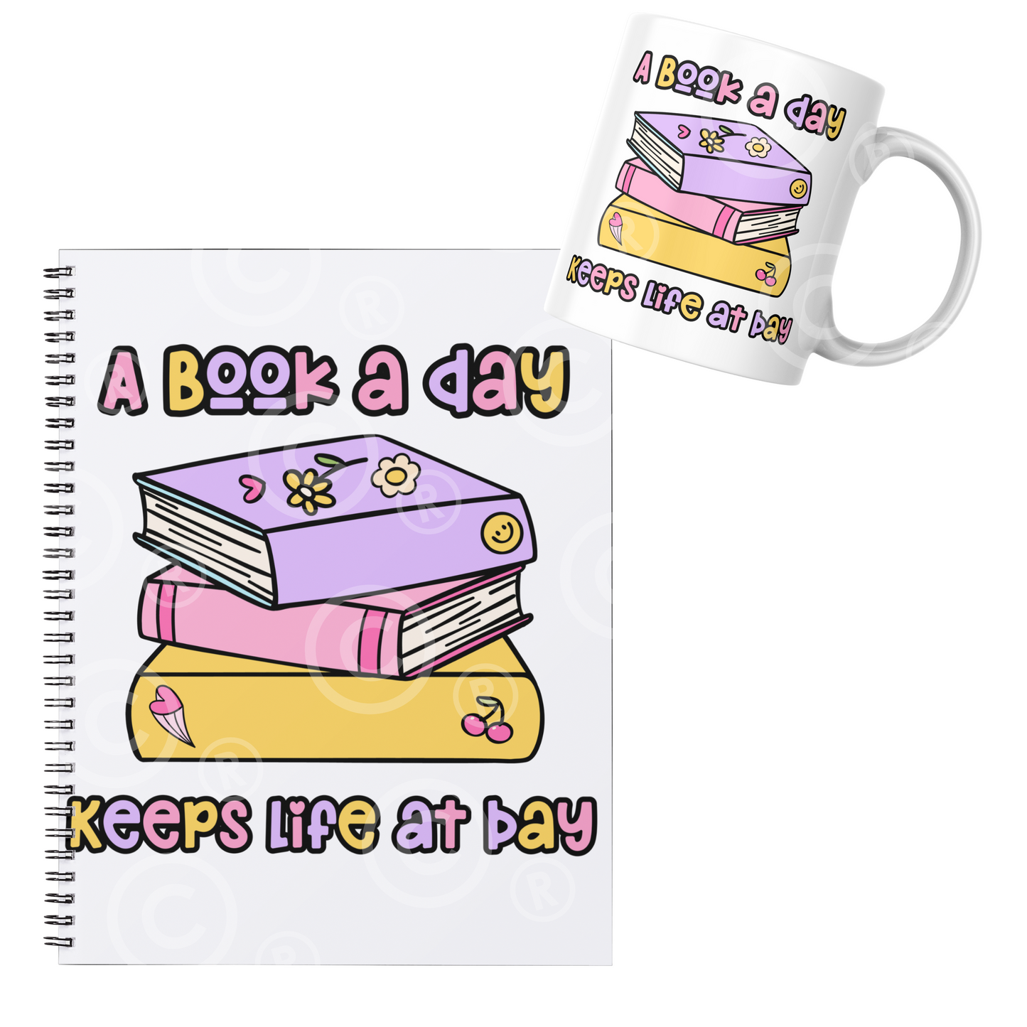 Books Sublimation Design - Instant Download