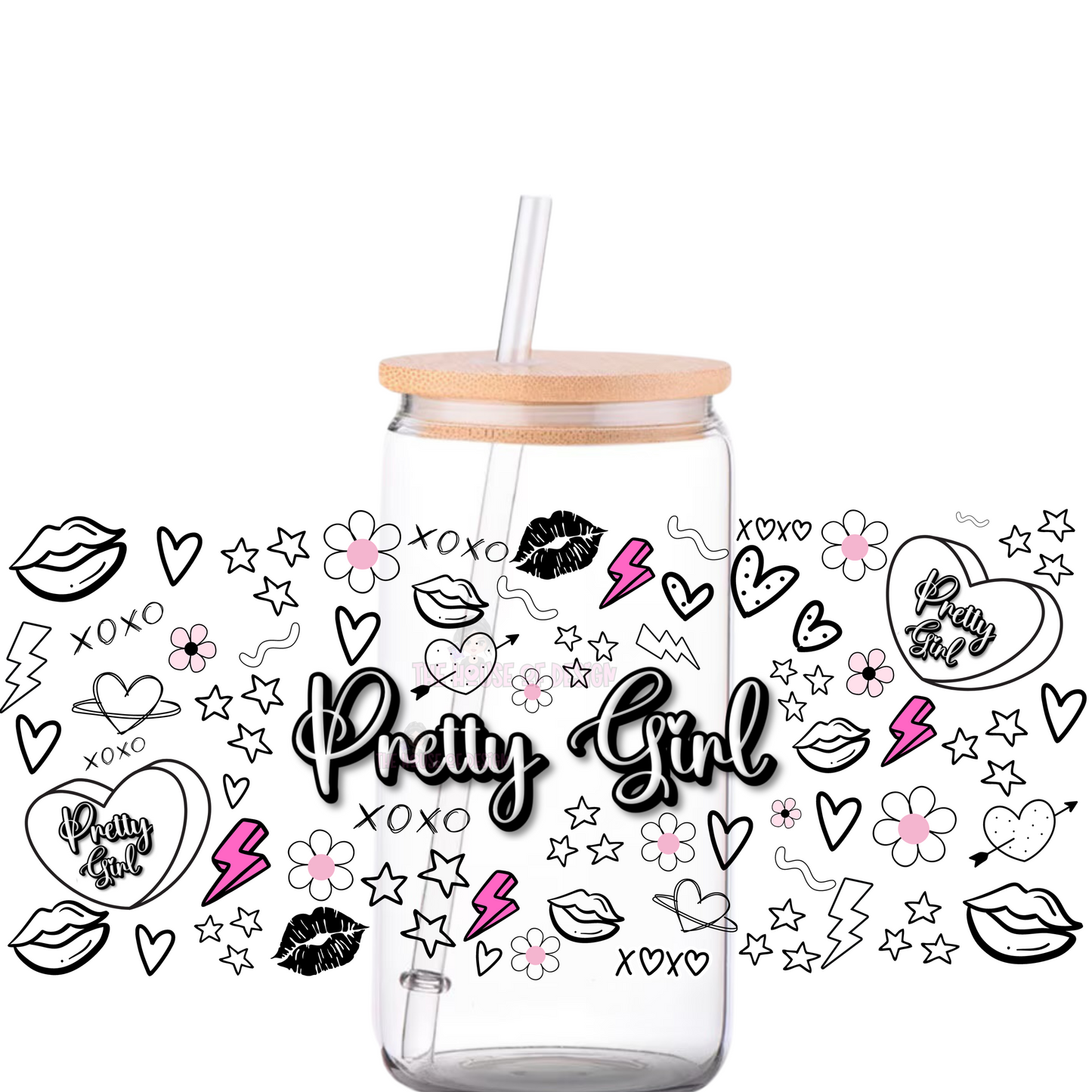 16oz Libby Design - Pretty Girl