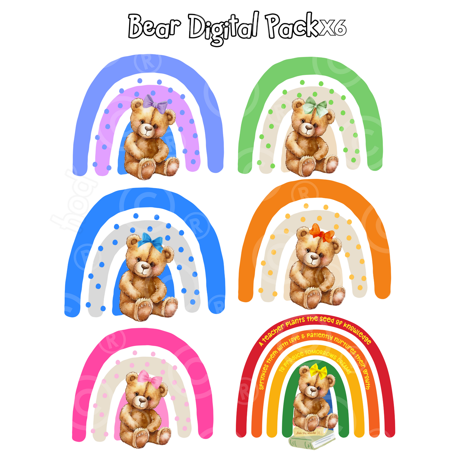 Multicolour Bears Bundle