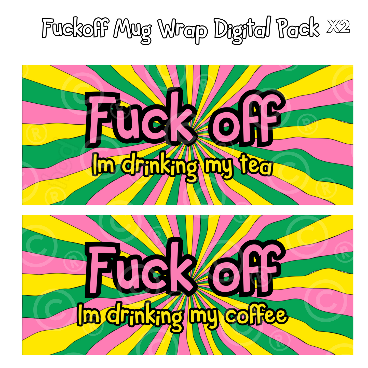 Fuckoff Mug Wrap Designs