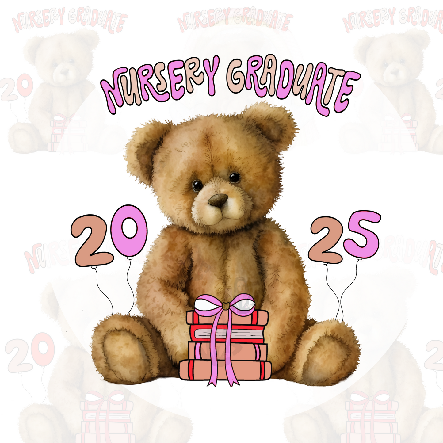 Nursery Graduate 2025 - Nude/Purple Sublimation Design