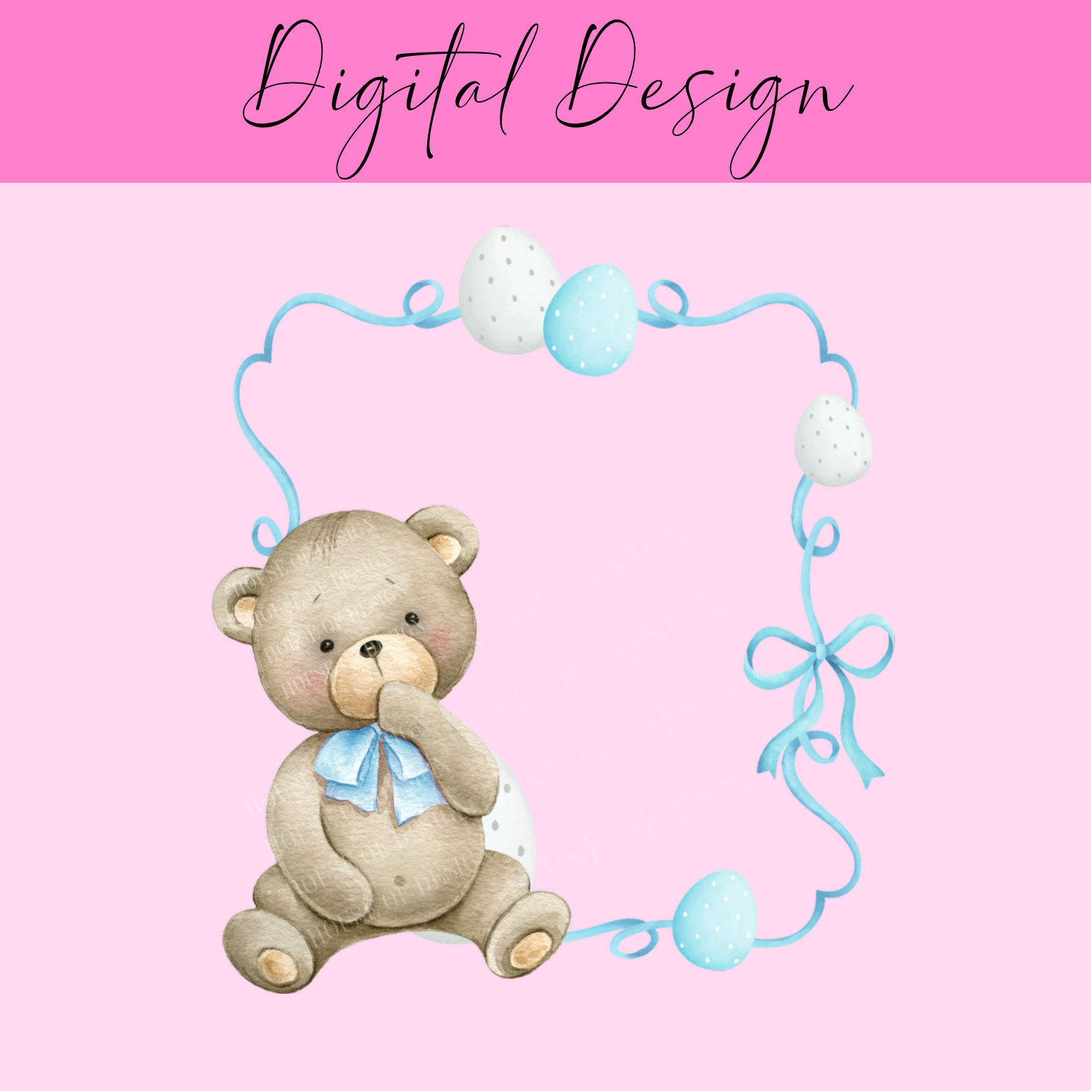 PNG design - Baby Easter Design Blue 