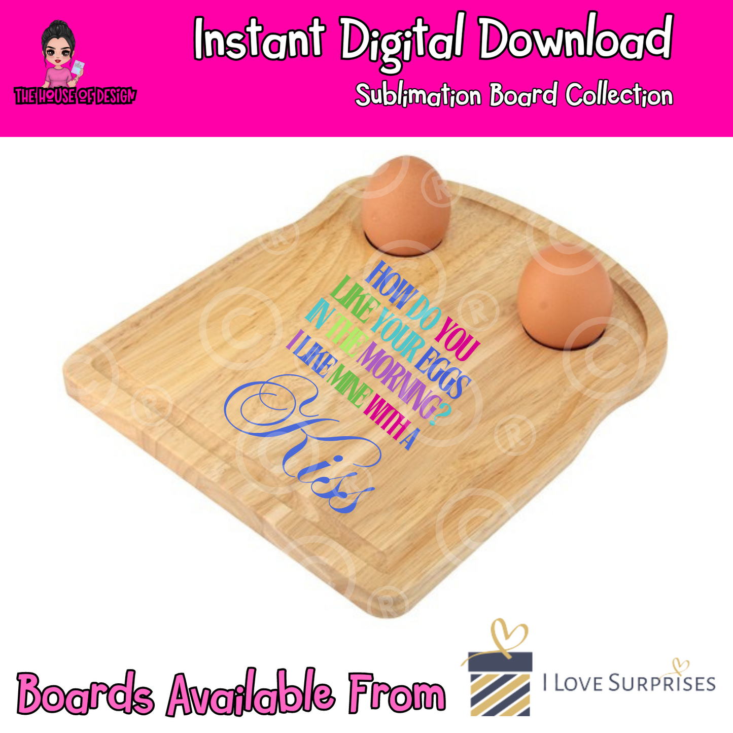 Sublimation Board Designs - How do you like your eggs in the morning?