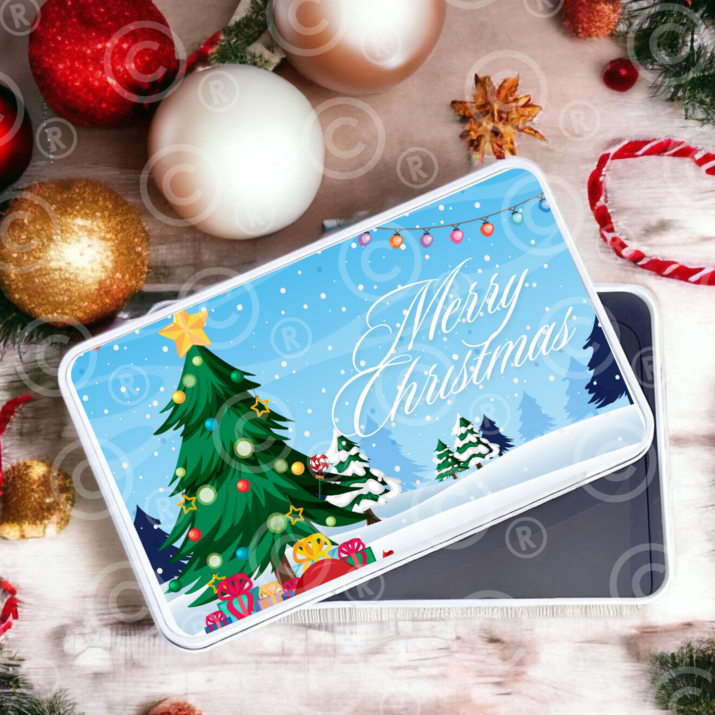 Sublimation Tin Design - Merry Christmas