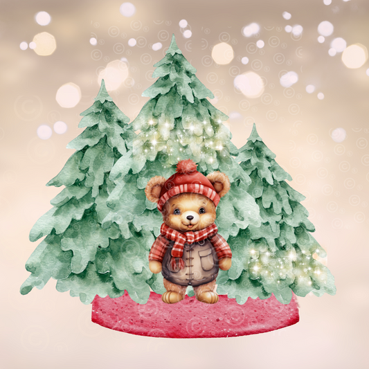 Christmas Bear Sublimation Design