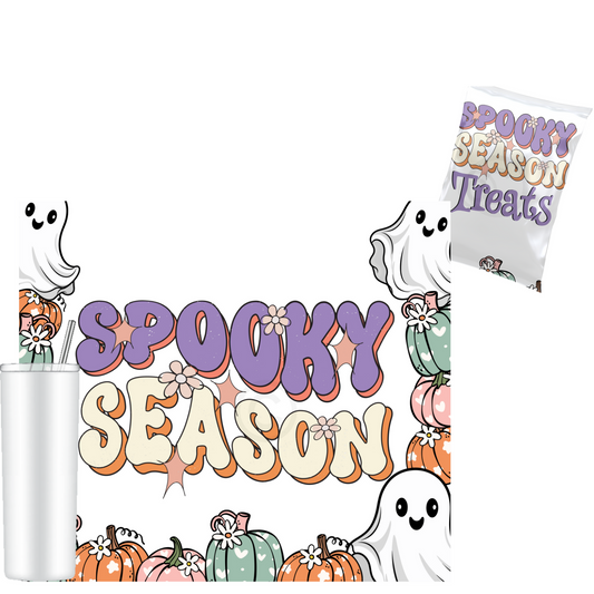 20oz Tumbler Wrap Design - Spooky Season