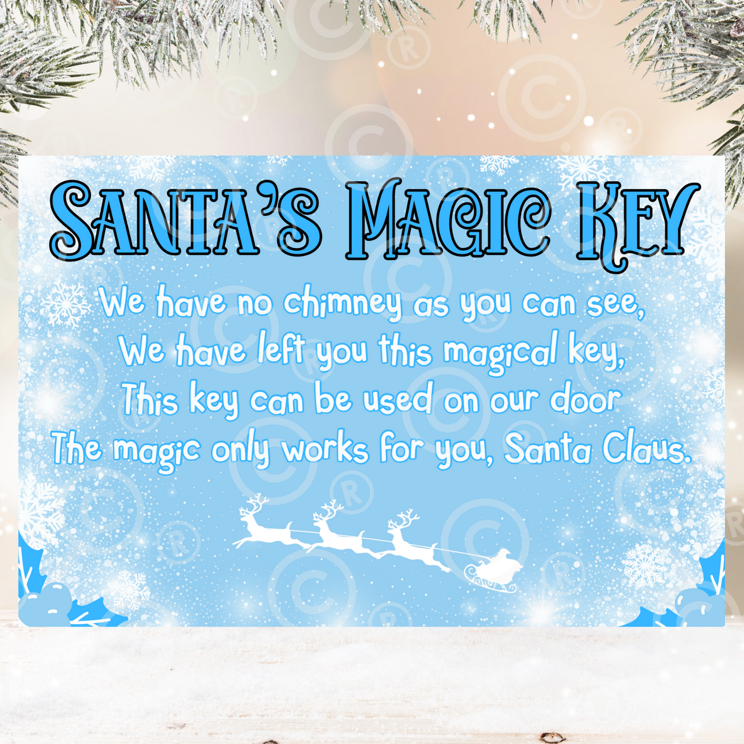 Santa’s Magic Key - Blue