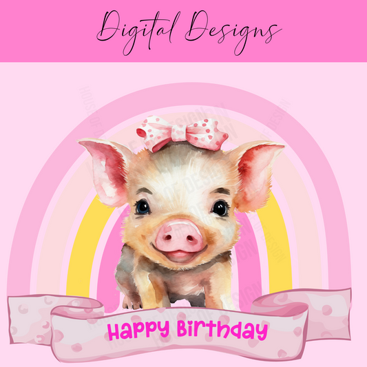 Piggy Birthday PNG 