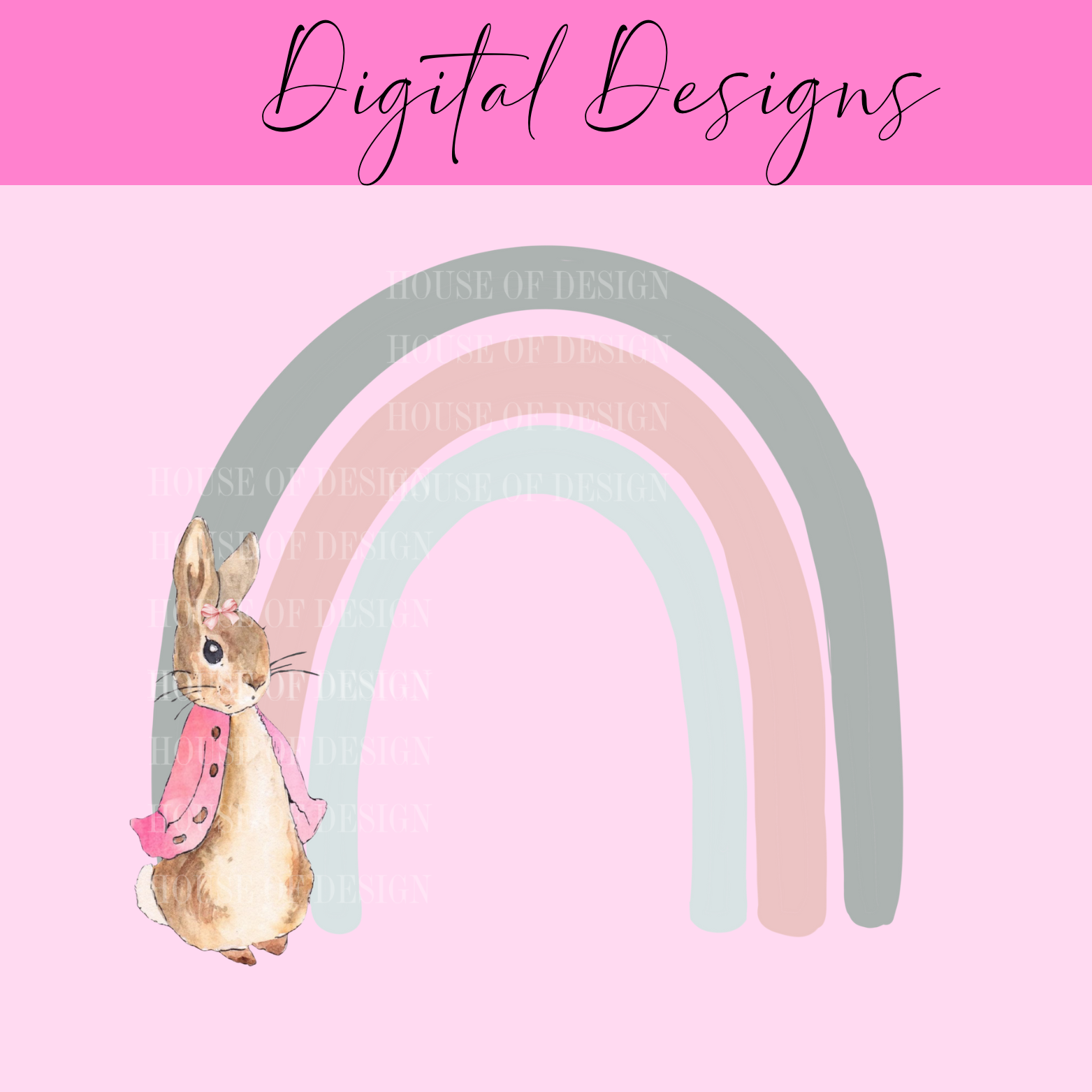 Pink Bunny Design 