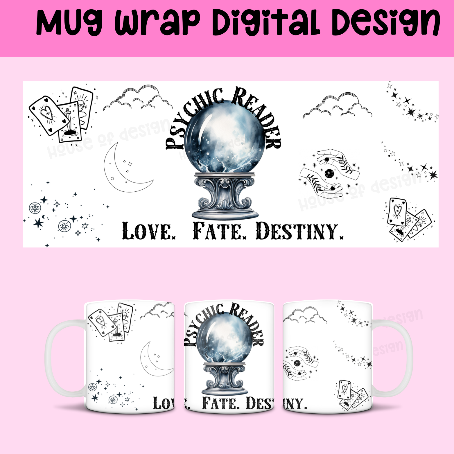 Psychic - Mug Wrap Design' 