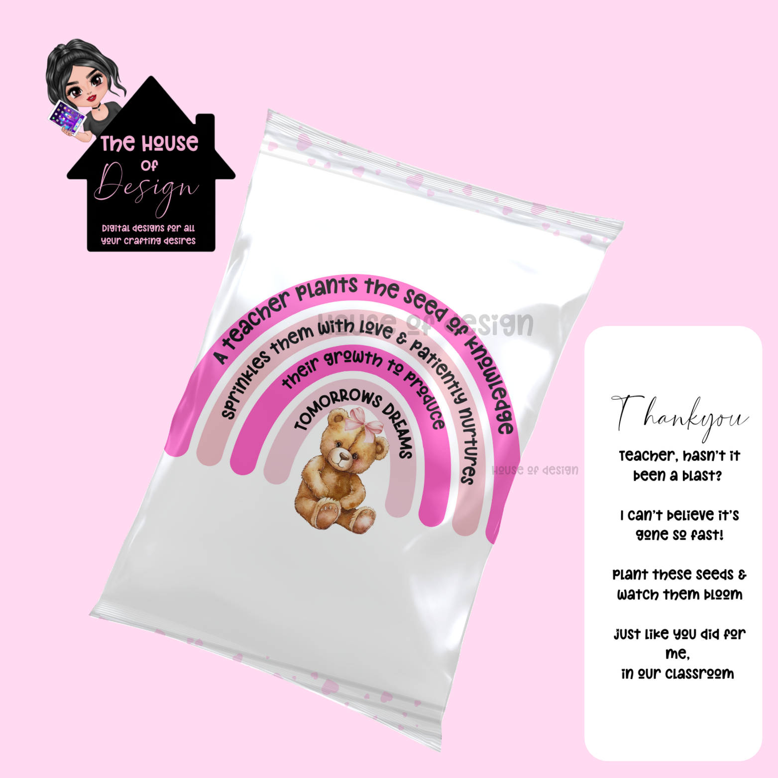 Seed Packet Design - pink 