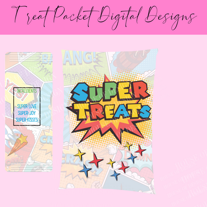 Super Treat packet digital design 