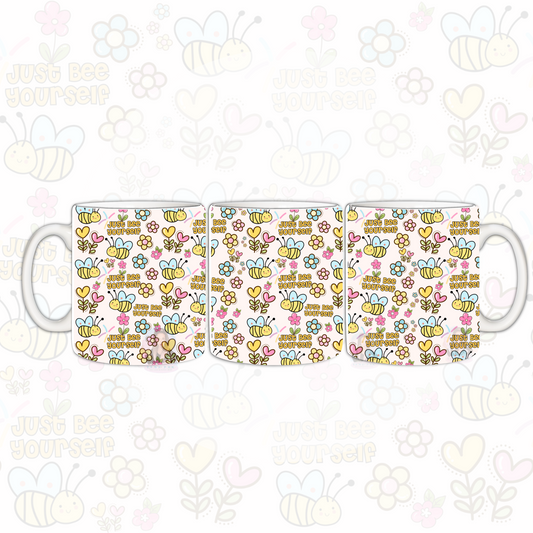 Mug Wrap Design - Just Bee Yourself