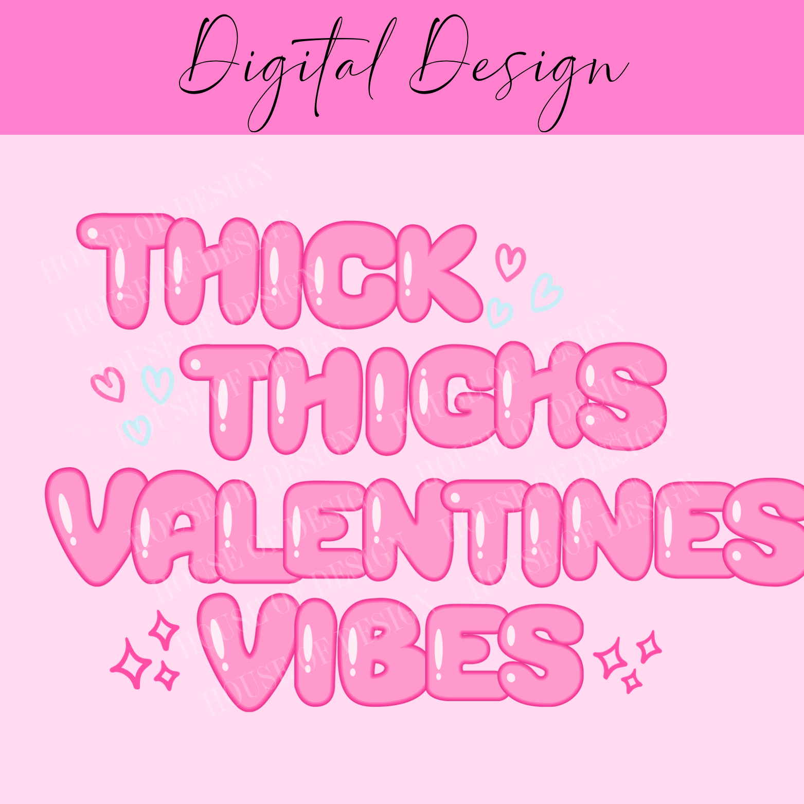 Thick thighs, valentines vibes PNG 