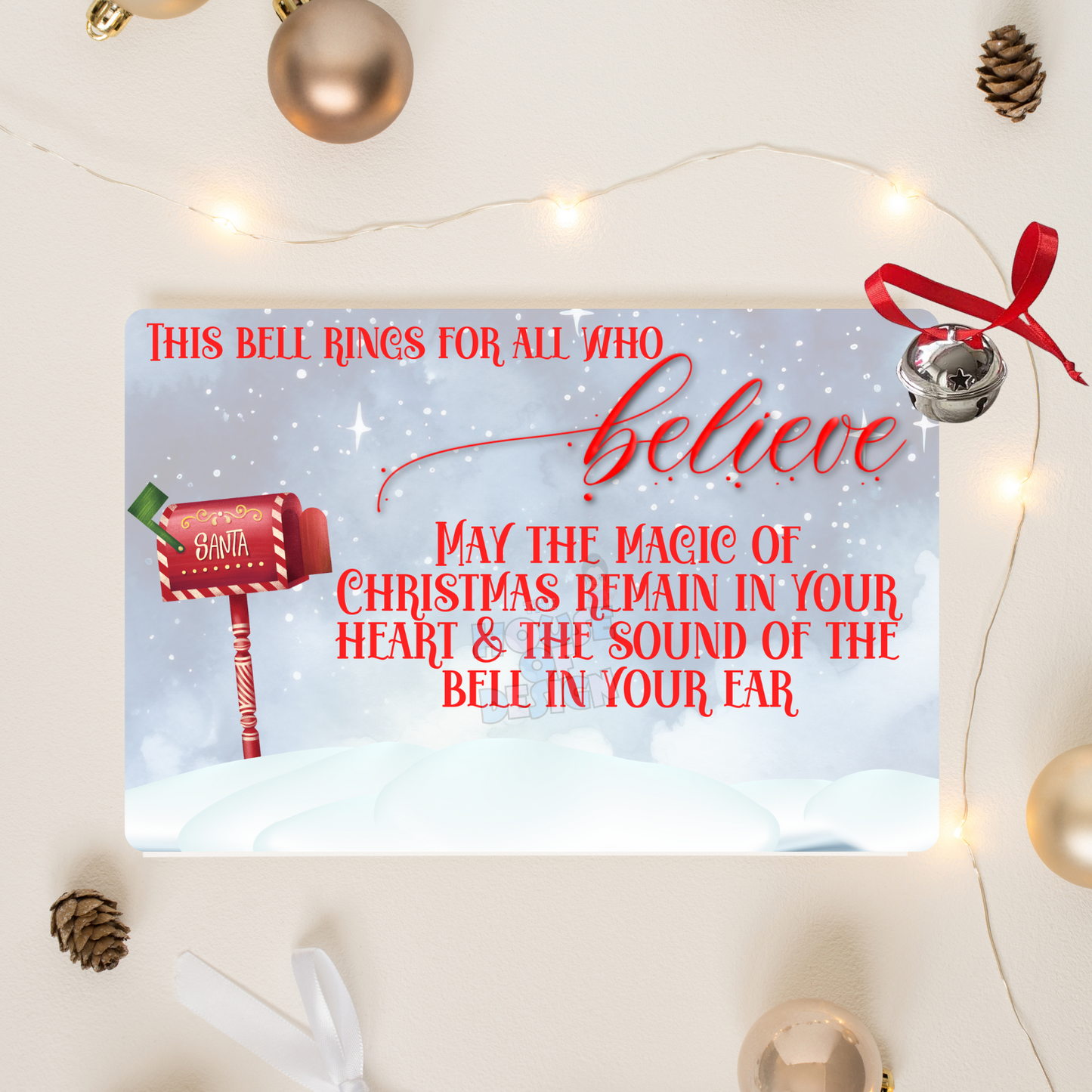 Believe Bell Postbox - Printable Download