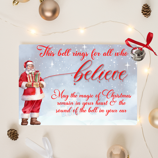 Believe Bell Santa - Printable Download