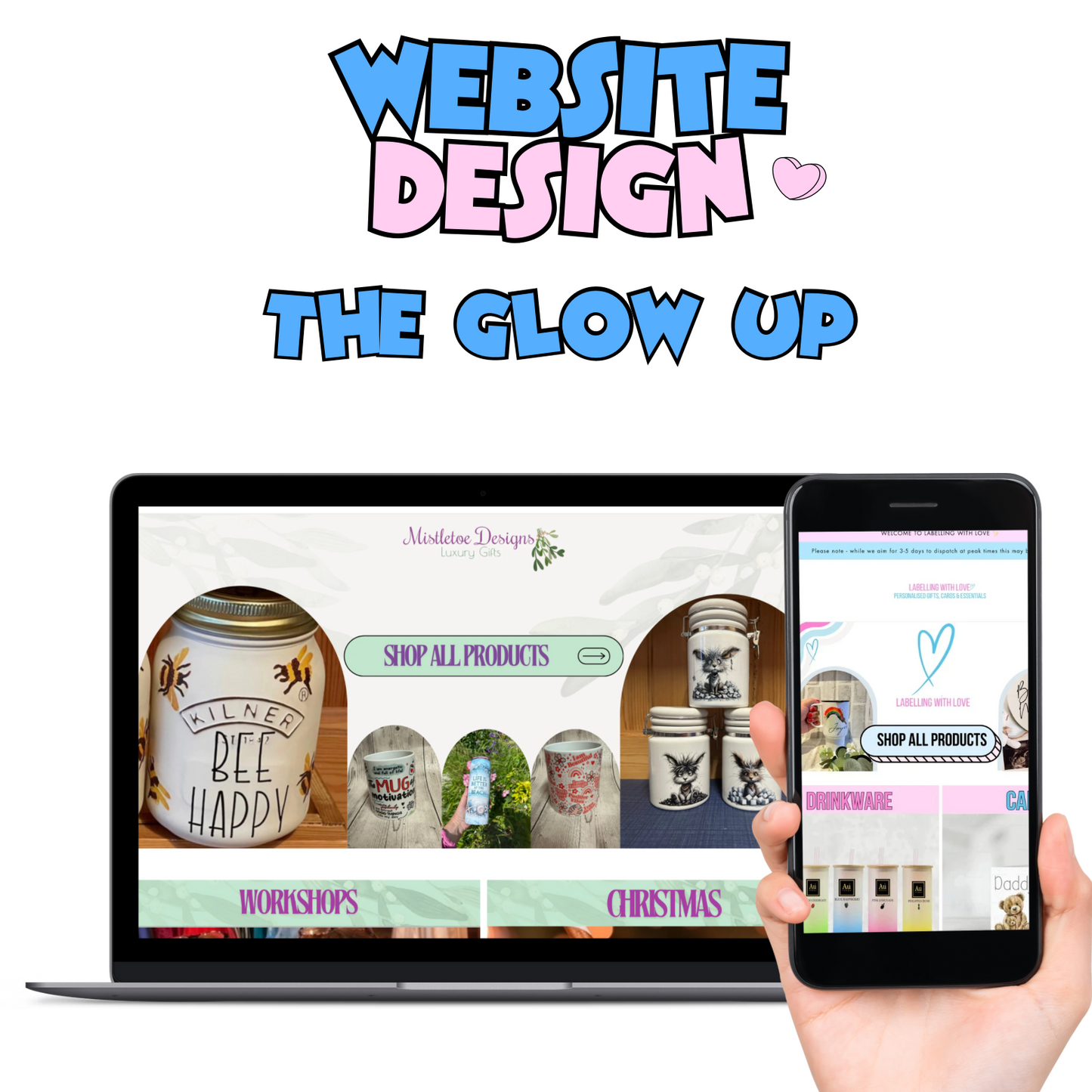 Shopify Website Build - the glow up