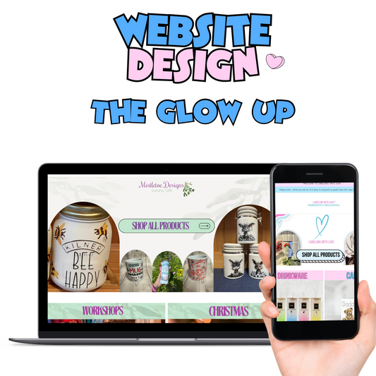 Shopify Website Build - the glow up