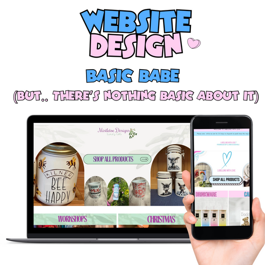 Shopify Website Build - Basic Babe Website Design